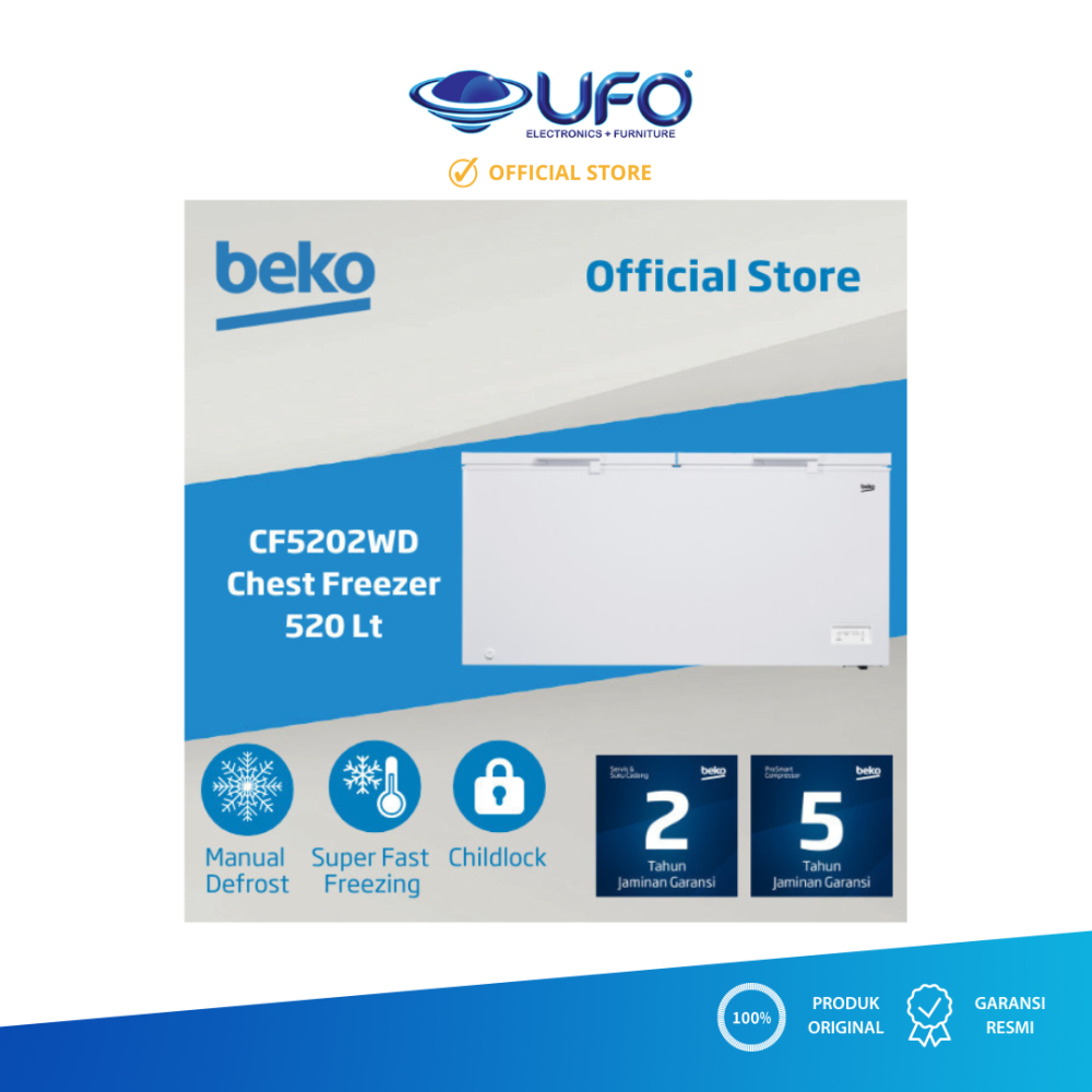 BEKO CF5202WD CHEST FREEZER 520 LITER | UFO Elektronika - Toko ...